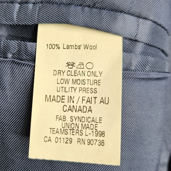 Lauren Ralph Lauren Men's Blazer Jacket Navy Blue Lamb's Wool - Picture 9 of 16